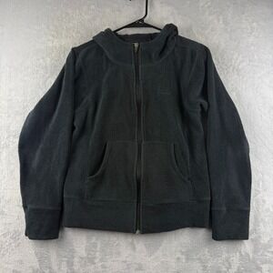 Patagonia Plush Synchilla Hoody Womens Small Black Hoodie Full Zip Sweatshirt